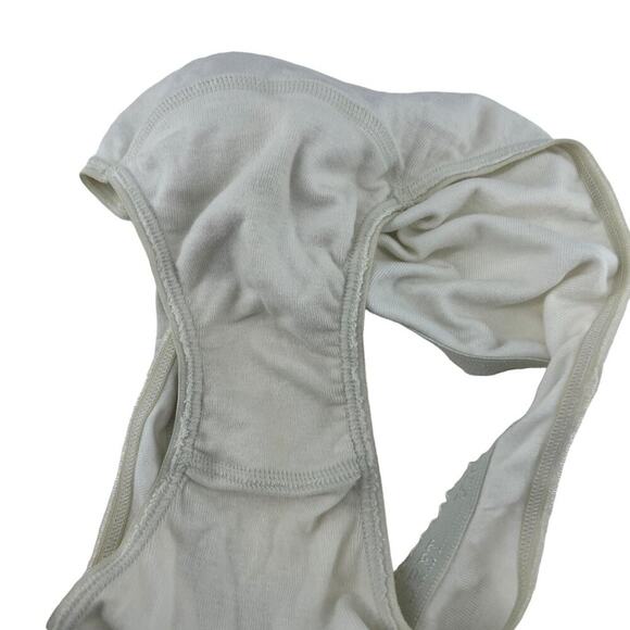 Victoria's Secret Panty Solid White Cotton Bikini Signature Waist Size Small - Picture 3 of 5